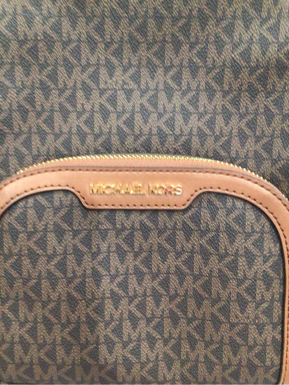Michael Kors Brown MK Signature Small Backpack - Picture 11 of 15